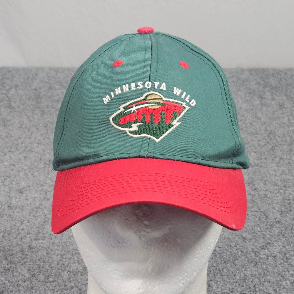 Y2K Minnesota Wild Hat NHL Cap Green Red Snapback Cap Hockey Sportswear St Paul